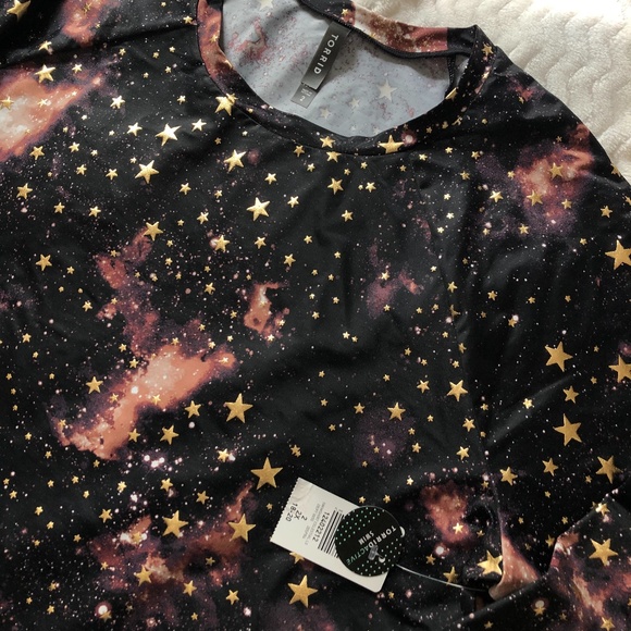 NWT! Torrid Celestial Long Sleeve Layering Swim Shirt - Picture 9 of 11